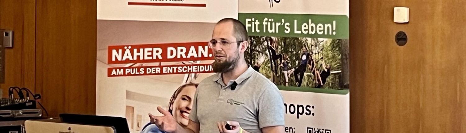 Fabian von Puttkamer als Speaker auf der Gesund Leben Messe Frankfurt